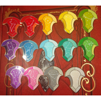 Final Fantasy XIV complete set Convocation of Fourteen Constellation pins (2dehands/gebruikt)